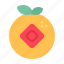 orange, fruit, chinese, festival 