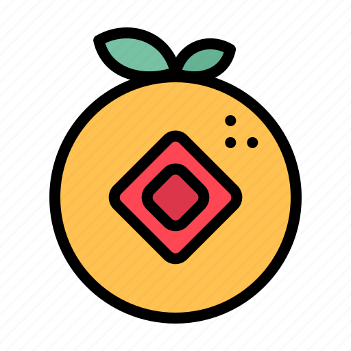 Orange, fruit, chinese, festival icon - Download on Iconfinder