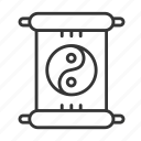 chinese new year, chinese, asian, festival, letter, yin yang, scroll