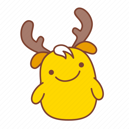 Chicken, chip, happy, laught, reindeer, smile, sticker icon - Download on Iconfinder