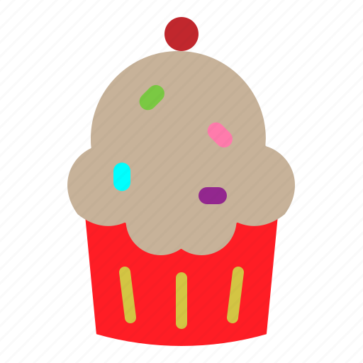 Cake, christmas, cup, cupcake, fruit, sweet, xmasmuffin icon - Download on Iconfinder