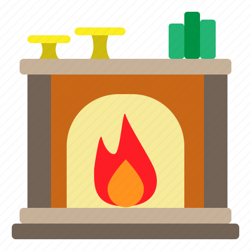 Chimney, christmas, fire, place, xmas icon - Download on Iconfinder