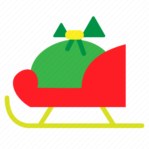Christmas, gift, holiday, santa, sled, xmas icon - Download on Iconfinder