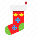 christmas, gift, sock, winter, xmas