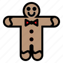 christmas, cookie, gingerbread, man, merry, xmas