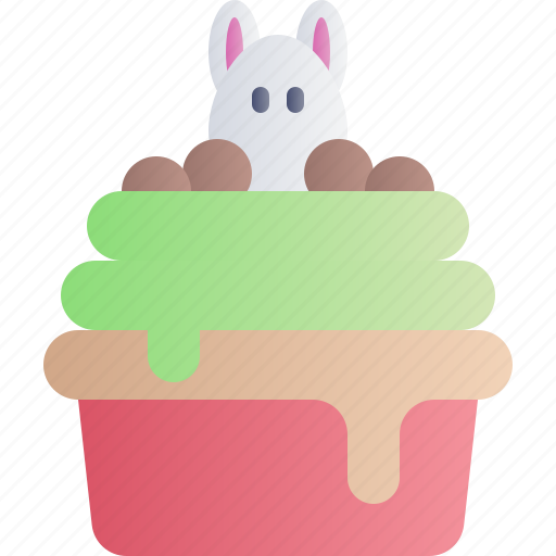Easter, spring, celebration, cake, cupcake, dessert, sweet icon - Download on Iconfinder