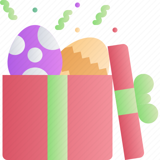Easter, spring, celebration, gift, present, box, eggs icon - Download on Iconfinder