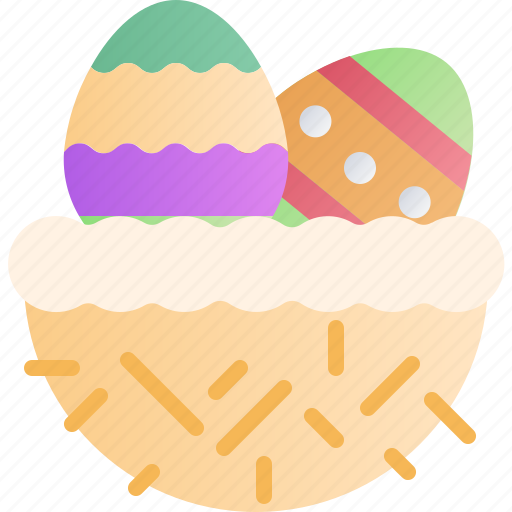 Easter, spring, celebration, nest, eggs, egg, decoration icon - Download on Iconfinder
