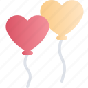 valentine, valentines day, love, balloons, decoration, heart, ornament