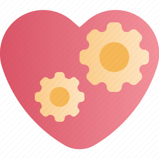 Valentine, valentines day, love, gears, heart, preference, choice icon - Download on Iconfinder