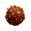 chocolate, ball, chocolate egg, candy ball, dessert, candy, sweet, bakery, healthy 