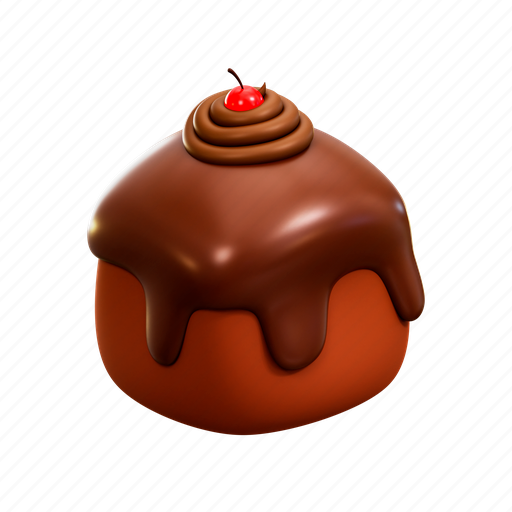 Chocolate, pinch, cake, choco shortcake, cup cake, shortcake, dessert 3D illustration - Download on Iconfinder