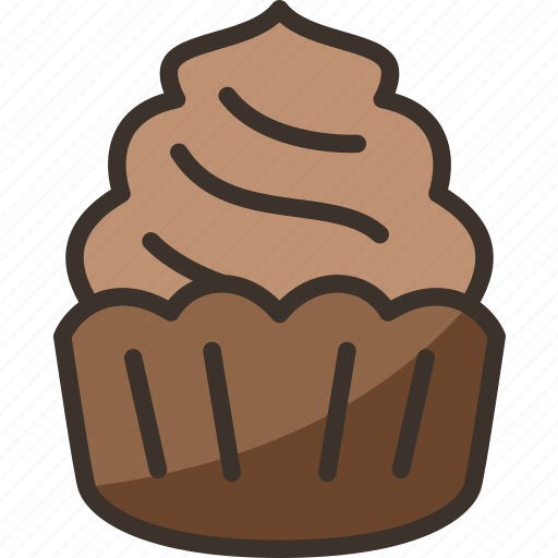 Cupcake, chocolate, bakery, dessert, pastry icon - Download on Iconfinder