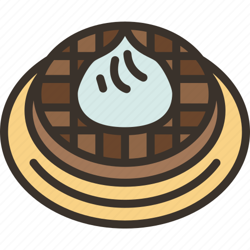 Waffle, chocolate, pastry, baked, breakfast icon - Download on Iconfinder