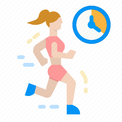 Exercise, jogging, run, running, woman icon - Download on Iconfinder