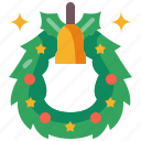 christmas, ornament, wreath, decoration, adornment