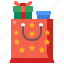 shopping, supermarket, business, christmas, hand, shopper, commerce, drawn, bag 