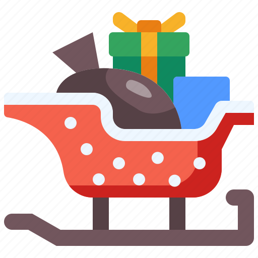 Sledge, christmas, sleigh, sled, xmas, winter, transportation icon - Download on Iconfinder