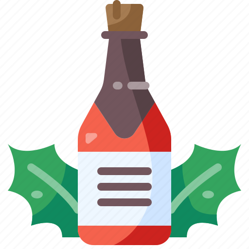 Alcoholic, bottle, christmas, glass, wine, drink, alcohol icon - Download on Iconfinder
