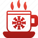 mug, christmas, hot, chocolate, food, cup, snowflake, drink, restaurant
