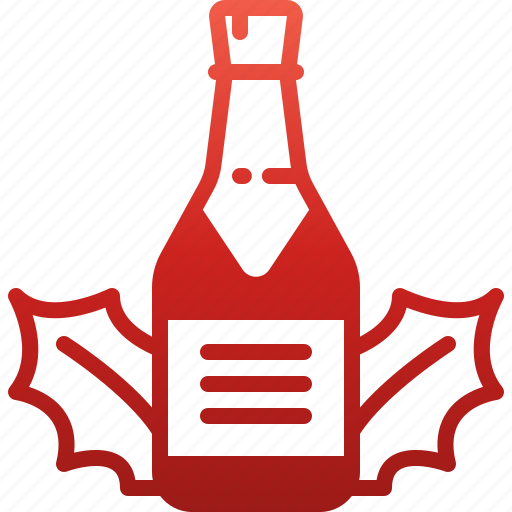 Alcoholic, bottle, christmas, glass, wine, drink, alcohol icon - Download on Iconfinder