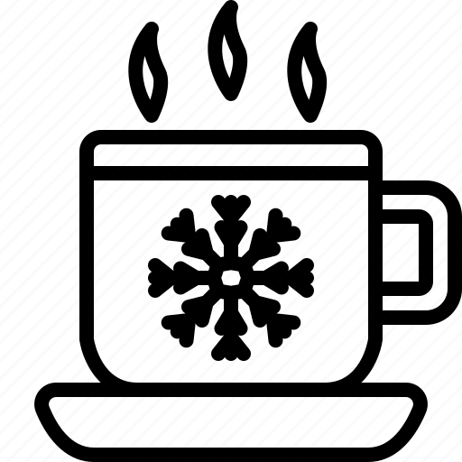 Mug, christmas, hot, chocolate, food, cup, snowflake icon - Download on Iconfinder