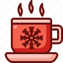 mug, christmas, hot, chocolate, food, cup, snowflake, drink, restaurant