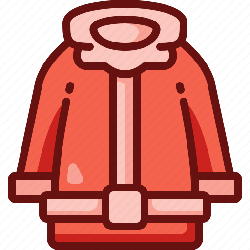 Santa, christmas, claus, garment, jacket, clothes icon - Download on Iconfinder