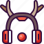 clothing, reindeer, christmas, antlers, winter, cold, earmuffs, tool, fashion 