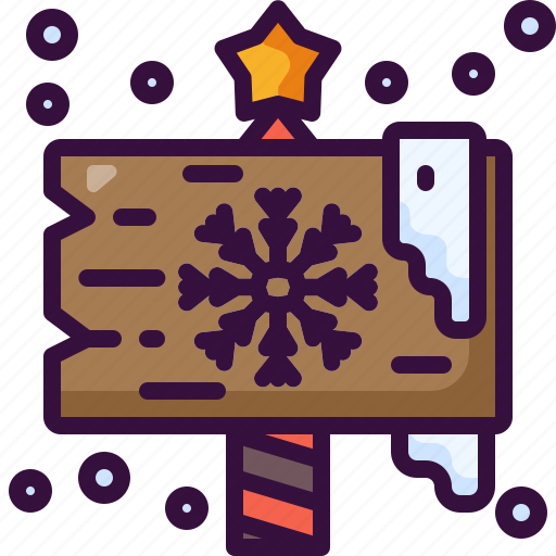Signaling, christmas, north, pole, winter, snow, signpost icon - Download on Iconfinder