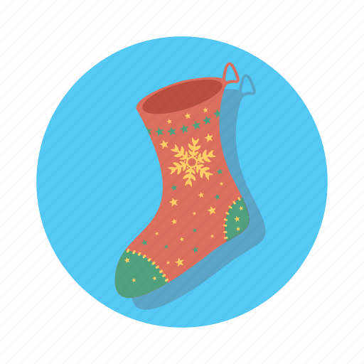 Gift, socks, christmas, decoration, snowflake, xmas icon - Download on Iconfinder