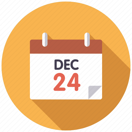 Calendar, christmas, december 24, holidays, holy night, season, winter icon - Download on Iconfinder