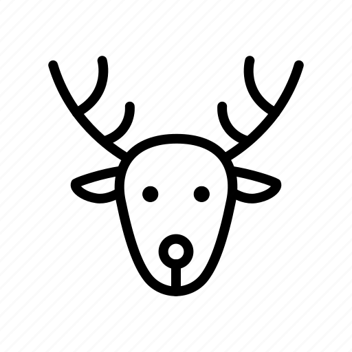 Rudolf, deer, christmas icon - Download on Iconfinder