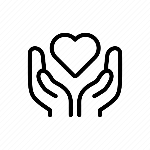 Love, donation, hand, heart icon - Download on Iconfinder