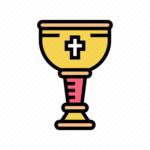 Wine, christianity, cup, religion, church, cross icon - Download on Iconfinder