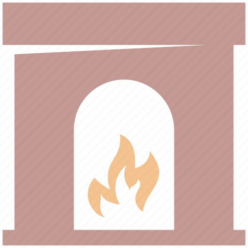 .svg, chimney, fire, fireplace, flame, furniture, interior icon - Download on Iconfinder