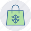 bag, christmas, season, shopping, snow, winter 