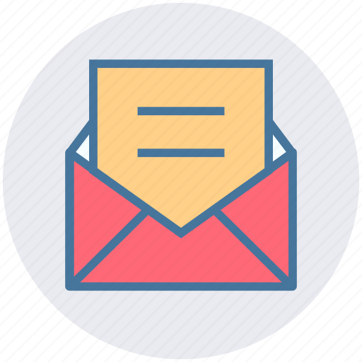 Email, envelope, letter, message, open, sheet icon - Download on Iconfinder