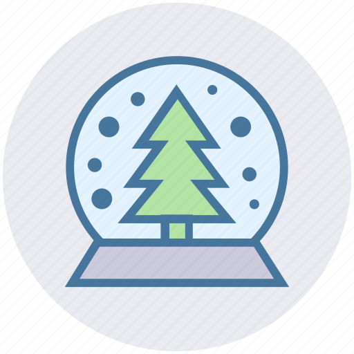 Christmas, christmas tree, globe, pine, snow, tree icon - Download on Iconfinder