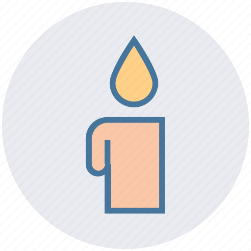 Candle, decoration, fire, halloween, light, wax icon - Download on Iconfinder