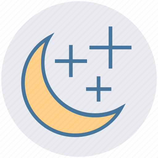Christmas, decoration, moon, moon stars, stars, weather icon - Download on Iconfinder