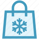 bag, christmas, season, shopping, snow, winter