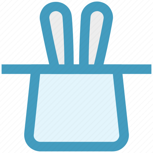 Hat, magic, magic hat, magician hat, rabbit, wizard icon - Download on Iconfinder