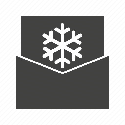 Card, envolpoe, letter, snowflake icon - Download on Iconfinder