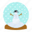 ball, christmas, crystal, gift, new year, snow, snowman 