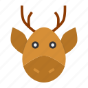 christmas, rudolph, xmas, rein deer, santa claus, new year, winter