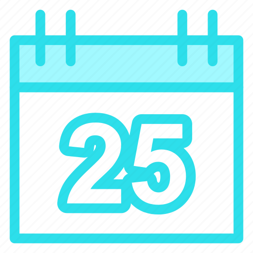 Calendar, day, diar, number25, schedule icon - Download on Iconfinder