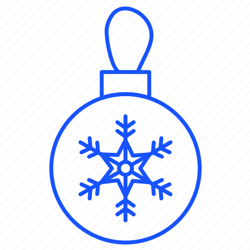 Ball, christmas, decorations, snowflake, winter icon - Download on Iconfinder