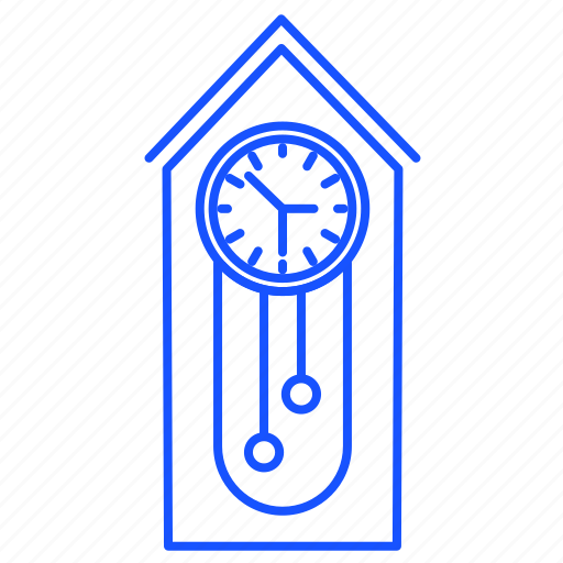 Clock, equipment, pendulum, regulator, retro, time, wall icon - Download on Iconfinder