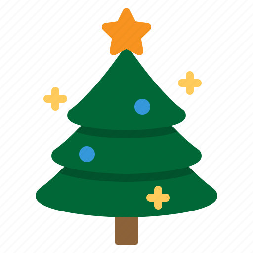 Ball, christmas, decorated, pine, star, tree icon - Download on Iconfinder